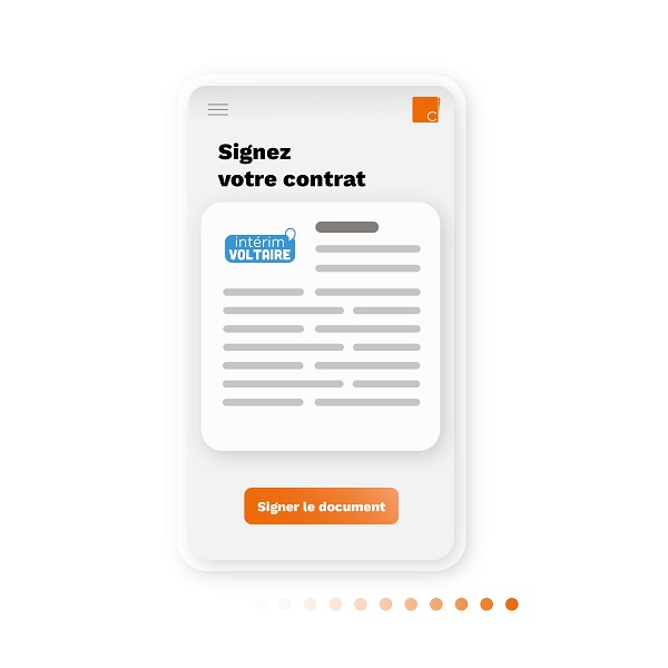 Signature de contrat de travail Coffreo